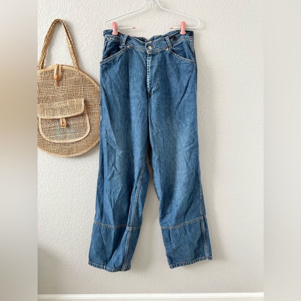 Ralph Lauren Carpenter Flannel Lined Denim Jean Pant